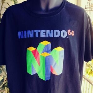NEW!!!Nintendo 64 Black T Shirt - Sz XL